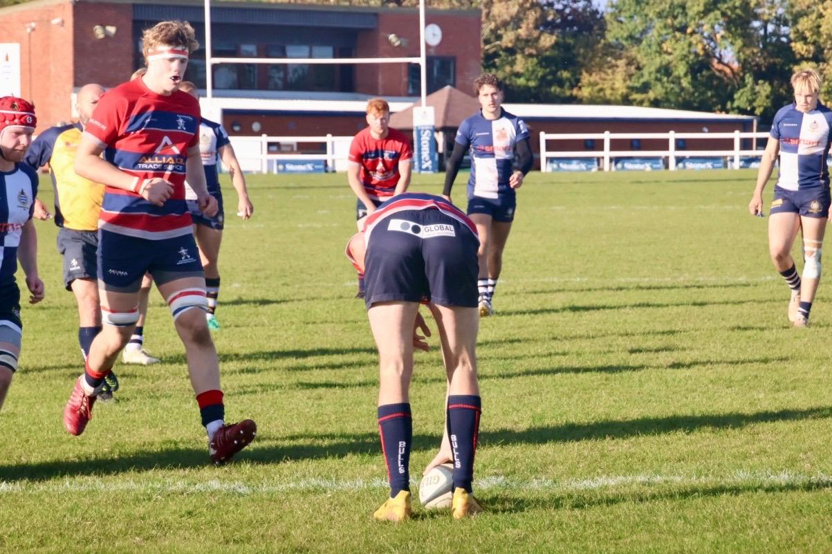 Tom Hughes scores a try.